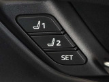運転席のパワーシートは2名様分までメモリー機能付きです。