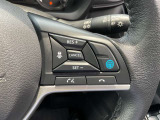 プロパイロット装備(運転支援システム)です。高速で前を走るクルマとの車間距離を維持するのでアクセル・ブレーキ・ハンドル操作をアシストします。