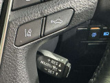 クルーズコントロール機能が付いています。 速度を設定するとアクセルを踏まなくても一定の速度で走ることができます。  高速道路ではとても便利な装置なんです。