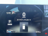 タイヤの切れ角まで運転席からひと目で分かります。