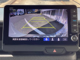 バックカメラはワイドカメラになっていますので、3種類の映像が選択可能です☆これはワイドビュー♪