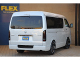 【新型9型ハイエース/ダークプライムⅡワイドディーゼル2WD入庫!!】内外装FLEXカスタム施工済み!