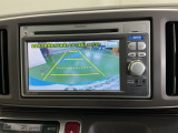 ガイドライン付きバックモニターで車庫入れも安心。知らない道でも安心して楽しくお出かけができます