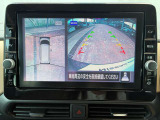 バック時に自車の真後ろの映像&上から見下ろした映像を映してくれますのでラクラク駐車が可能です(^_^)-☆