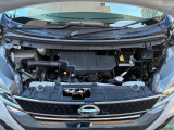 エンジンルームも綺麗です。日産整備士がしっかり整備をしてお渡しします
