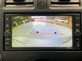 バックカメラが装着されています。ガイド機能付きなので後方の距離もつかみやすくなっています