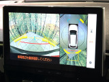 【パノラミックビューモニター】専用のカメラにより、上から見下ろしたような視点で360度クルマの周囲を確認することができます☆死角部分も確認しやすく、狭い場所での切り返しや駐車もスムーズに行えます。