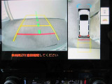 車両を上から見たような映像をディスプレイオーディオ画面に表示するパノラミックビューモニター
