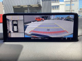 360度ビューモニター 4つのカメラで前後左右、俯瞰映像を表示、ドライバーからは見えない領域の危険認知をサポートするシステム搭載!