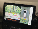 【パノラミックビューモニター】専用のカメラにより、上から見下ろしたような視点で360度クルマの周囲を確認することができます☆死角部分も確認しやすく、狭い場所での切り返しや駐車もスムーズに行えます。