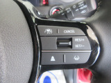 ハンドル右側はクルーズコントロールのスイッチを装備しています。運転中の操作も安心して行えます。