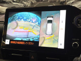 【パノラミックビューモニター】専用のカメラにより、上から見下ろしたような視点で360度クルマの周囲を確認することができます☆死角部分も確認しやすく、狭い場所での切り返しや駐車もスムーズに行えます。