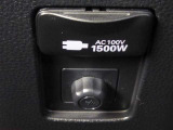 あると便利なAC100V電源付き。