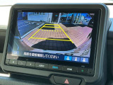バックカメラ♪運転席から死角となりやすい部分も見えやすく車庫入れの苦手な方にも安心して駐車できます☆