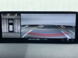 360&deg;ビューモニターでは、両サイドとフロント、バックカメラの合成で、あたかも上空から見下ろした様に周囲を確認して頂けます。駐車場だけでなく、T字路等でも活躍のアイテムです!