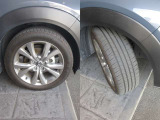 車のデザインにマッチした純正アルミホイール☆