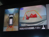 バックガイドモニターを装備しています、車庫入れもラクラクです。パノラミックビューモニターを搭載しています、上からの画像も表示されます。