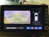 リアカメラ付で、後方をナビ画面で確認。車庫入れも安心です。もちろん、バックギアと連動しています。