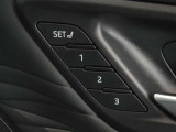 運転席のパワーシートは3名様分までメモリー機能付きです。