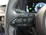 ステアリングスイッチ付き。前方から目を離すことなく操作することが可能です。