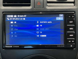 社外メモリーナビ(Panasonic製Strada:CN-HE01WD))です♪目的地まで案内するナビ機能の他にフルセグ画質で楽しめるTVやBluetooth Audio☆DVD再生など多彩な機能が満載で運転を快適にサポートしてくれます☆