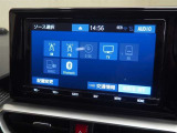 オーディオ選択画面です。Bluetooth対応しております!スマホからのプレイリスト再生やハンズフリー通話も可能です。