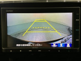 リバースギアに入れるだけで後方の表示へ切り替わります。夜間や雨の日の駐車も楽になりますよ。