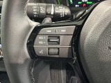 ステアリングにオーディオ操作スイッチが付いています。オーディオ画面に直接タッチしなくても操作が出来ますので、運転に集中できます。
