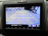 バックカメラの画像です。ガイドラインがスムースな車庫入れをサポートいたします!車庫入れの安心感がアップしますね☆