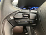【ステアリングスイッチ付ハンドル】ナビゲーションに視線を移さず、ハンドルから手を離さず、運転に集中したまま手元でオーディオ操作できます♪
