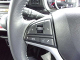 オーディオの音量やチャンネル操作ができるスイッチが、ハンドルに付いています。運転中でも、操作が行えて非常に安全・便利です!
