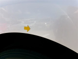 運転席側リアフェンダーにへこみがあります。