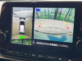 【アラウンドビューモニター】専用のカメラにより、上から見下ろしたような視点で360度クルマの周囲を確認することができます☆死角部分も確認しやすく、狭い場所での切り返しや駐車もスムーズに行えます。