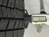 冬タイヤの残り溝は6.2mmです。スリップラインからは4.5mmとなっております。