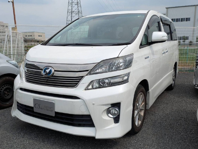 ヴェルファイアハイブリッド 2.4 ZR Gエディション 4WD 黒本革シート記録簿7枚 禁煙