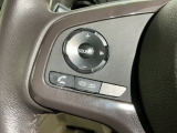 ステアリングにオーディオ操作スイッチが付いています。オーディオ画面に直接タッチしなくても操作が出来ますので、運転に集中できます。