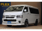新車/改良後ハイエース/FLEXオリジナル内装架装Ver1ガソリン2WD】車中泊快適仕様♪後席モニター♪