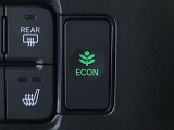 ★ECONスイッチ★ エコドライブを加速しよう!スイッチをONにすると、運転の仕方によるロスを抑え込み燃費をよくするようクルマが頑張ります(*^ー^*)燃費向上にチャレンジ♪