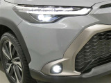 LEDヘッドライトです。デザイン性がよくとても明るいので、夜間の走行や悪天候でも安心です。しかも長寿命!