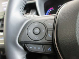 ステアリングスイッチは前方から目を離すことなく操作することが可能。わき見運転の防止に。
