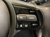 ハンドルにHondaセンシング系のクルーズコントロールやレーンキープアシストなどのスイッチが装備されています。ハンドルから手を離さず安全に操作できます。