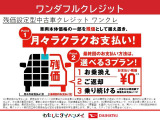 車両本体価格の一部を残価として据え置くことで、月々のお支払いを抑えることが出来ます。詳しくは、当店スタッフまでお気軽にお問い合わせください。