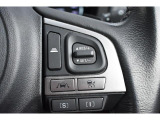 アイサイトの操作スイッチ。クルーズコントロールと連動し、前方車両についていくこともできます。