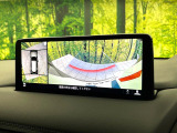 【360&deg;ビューモニター】専用のカメラにより、上から見下ろしたような視点で360度クルマの周囲を確認することができます☆死角部分も確認しやすく、狭い場所での切り返しや駐車もスムーズに行えます。