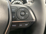 前方の車との車間を設定し、スピードを上げたり緩めたりを自動で行ってくれる追尾式の「レーダークルーズ」。上級装備の一つです!高級車にしかつかない嬉しい機能です。