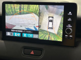 【パノラミックビューモニター】専用のカメラにより、上から見下ろしたような視点で360度クルマの周囲を確認することができます☆死角部分も確認しやすく、狭い場所での切り返しや駐車もスムーズに行えます。
