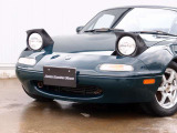 人気のユーノスロードスターATカスタム車両の入庫!ハードトップ装着車両となり、ビルシュタイン足回り、AZSPORTS14AW、ウッドハンドルなど、ロードスターオーナー様には人気のアイテムを多数装備