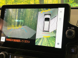 【パノラミックビューモニター】専用のカメラにより、上から見下ろしたような視点で360度クルマの周囲を確認することができます☆死角部分も確認しやすく、狭い場所での切り返しや駐車もスムーズに行えます。