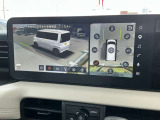 日産の最新技術! 3Dモニターで周りの障害物を見ることができます。