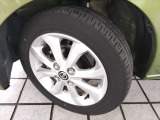 ●標準14インチアルミホイール&ダンロップ ENASAVE EC300+ 2021年製(新車装着タイヤ) 155/65R14 75S 溝残約5mm(車検適合1.6mm以上)